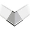 copete triangular plata mate